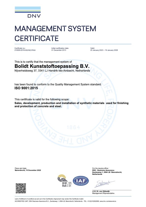 The ISO 9001 is the international standard for quality management systems.